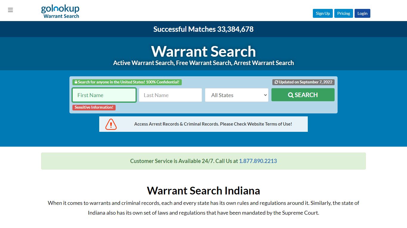 Indiana Warrant Search, Warrant Search Indiana - golookup.com